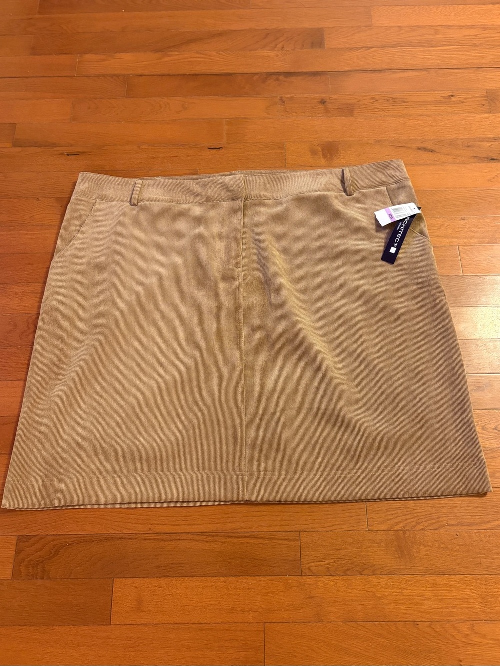Architect Suede Mini Skirt - Camel